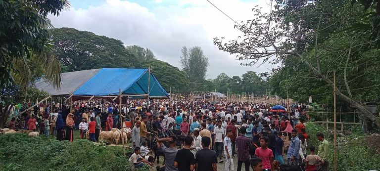 তুলনামূলক কম গরু ছাগলে সীতাকুন্ডে প্রথম গরু বাজার অনুস্ঠিত