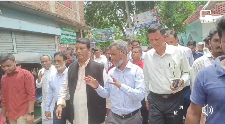 শঙ্খ নদীর উপর সেতু নির্মাণ এলাকা পরিদর্শনে এলেন অতিরিক্ত সচিব