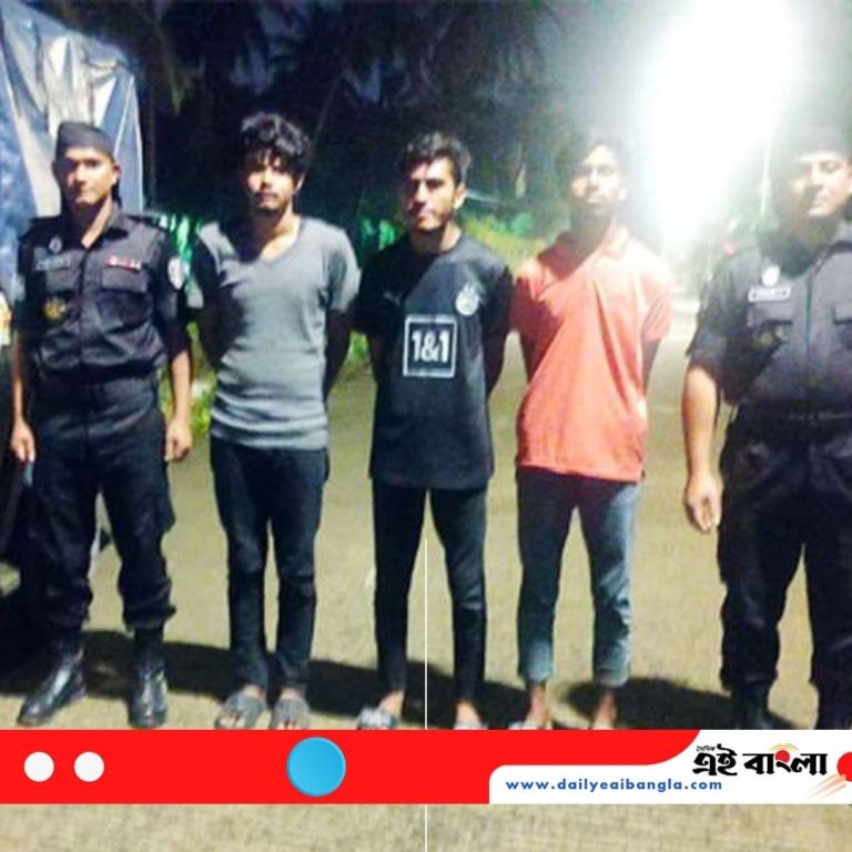 ইপিজেডের এম আলীনগর এলাকা থেকে কিশোর গ্যাংয়ের ৩ সদস্য আটক