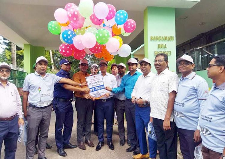 রাঙ্গামাটিতে জাতীয় নিরাপদ সড়ক দিবস পালিত