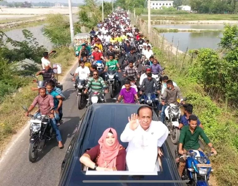 সহস্র মোটরসাইকেল নিয়ে উন্নয়ন শোভাযাত্রা করলেন বাঁশখালীর এমপি মোস্তাফিজ