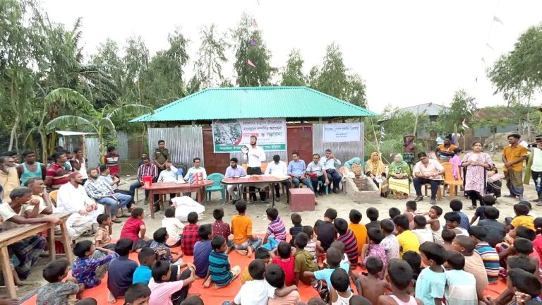 কুড়িগ্রামে চরে প্রাথমিক বিদ্যালয়ের কার্যক্রম উদ্বোধন