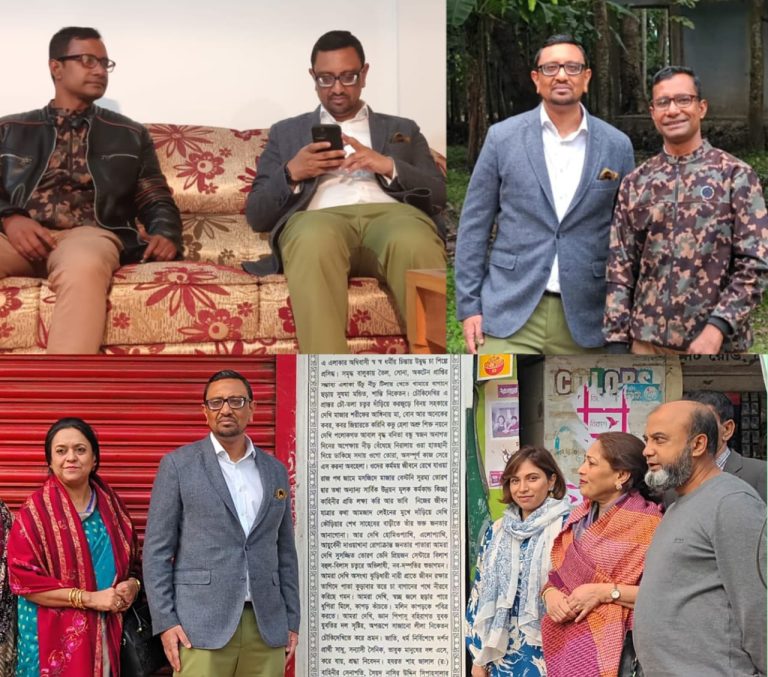 সি‌লেট-চট্টগ্রাম ফ্রেন্ড‌শিপ ফাউ‌ন্ডেশন এর উদ্যোগে স্থাপিত কবিতা ফলক পরিদর্শন করেন মকবুল আলী ওবিই