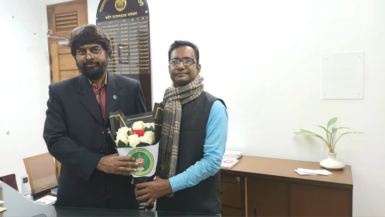 এসসিএফএফর সাথে শাবিপ্রবির উপচার্যের শুভেচ্ছা বিনিময়
