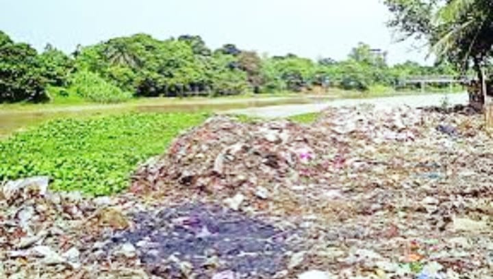 দখল-দূষণে অস্তিত্ব সঙ্কটে নাটোরের নন্দকুজা নদী