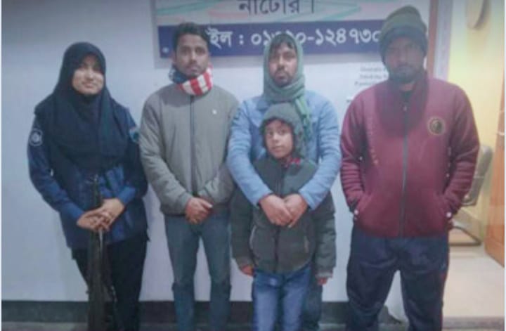 নাটোরের নলডাঙ্গা পুলিশের সহযোগিতায় হারিয়ে যাওয়া রিয়াদ ফিরে পেল পরিবার