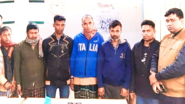 পঞ্চগড়ে ডাকাতচক্রের পাঁচ সদস্য আটক