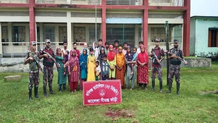 চুনারুঘাটে কালেঙ্গা সীমান্ত দিয়ে ফের ২২ বাংলাদেশিকে পুশ-ইন করল বিএসএফ