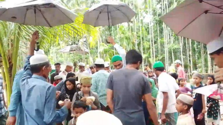 জকিগঞ্জের শতবর্ষী সকড়া জামে-মসজিদের পুনঃনির্মাণ কাজের ভিত্তিপ্রস্তর স্থাপন