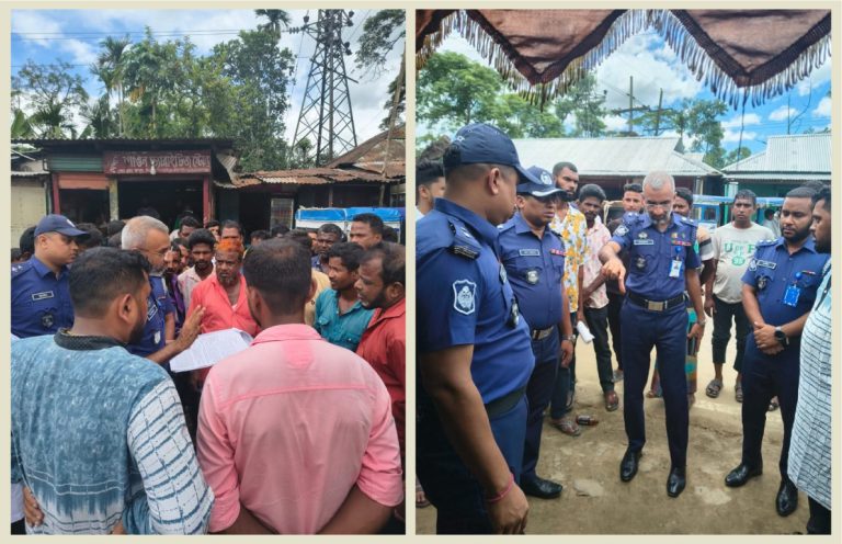 ‎চুনারুঘাটে নির্মম হত্যাকাণ্ড: ঘটনাস্থল পরিদর্শনে পুলিশ সুপার