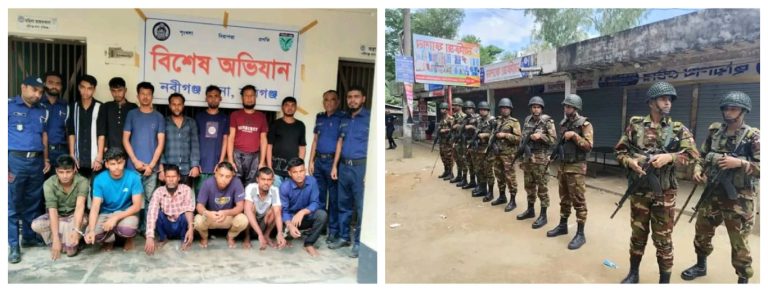 নবীগঞ্জে পুলিশের ওপর হামলা করে আসামি ছিনতাই, যৌথ অভিযানে আটক ১৩