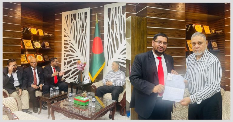 প্রধান নির্বাচন কমিশনারের সাথে ব‍্যারিস্টার নাজির আহমদের নেতৃত্বে প্রবাসী নেতৃবৃন্দের সাক্ষাৎ ও স্মারকলিপি প্রদান