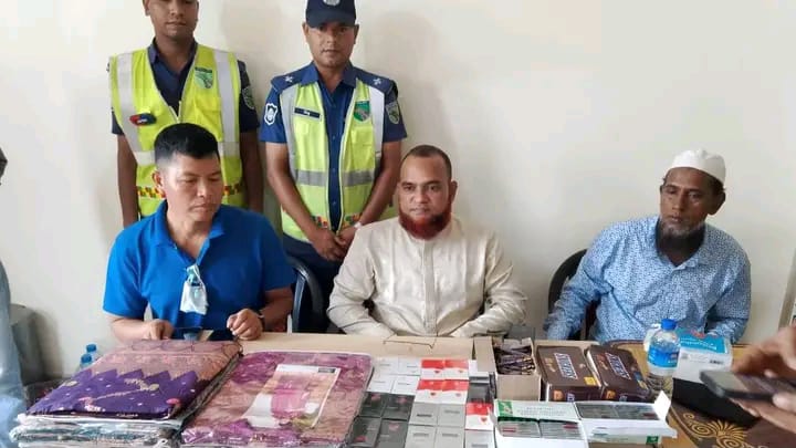 ‎শায়েস্তাগঞ্জে হাইওয়ে পুলিশের অভিযানে ২৭ লাখ টাকার ভারতীয় পণ্য জব্দ, আটক ১