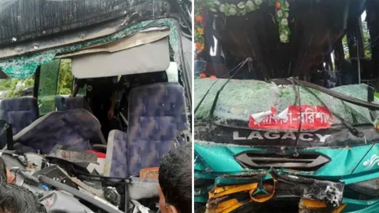 পটুয়াখালীতে র‌্যাবের গাড়ি দুর্ঘটনায় শিশু নিহত, আহত ২২