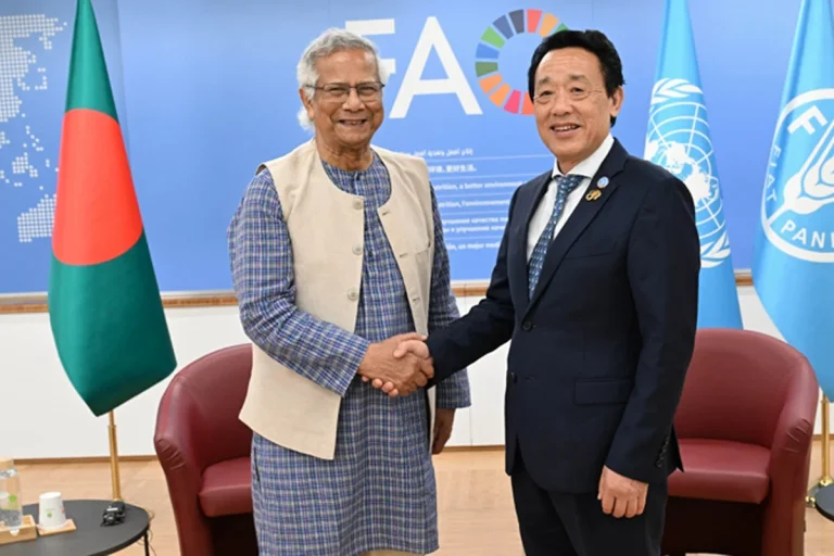 বাংলাদেশের গভীর সমুদ্রে মৎস্য আহরণে সহায়তার আশ্বাস এফএও মহাপরিচালকের