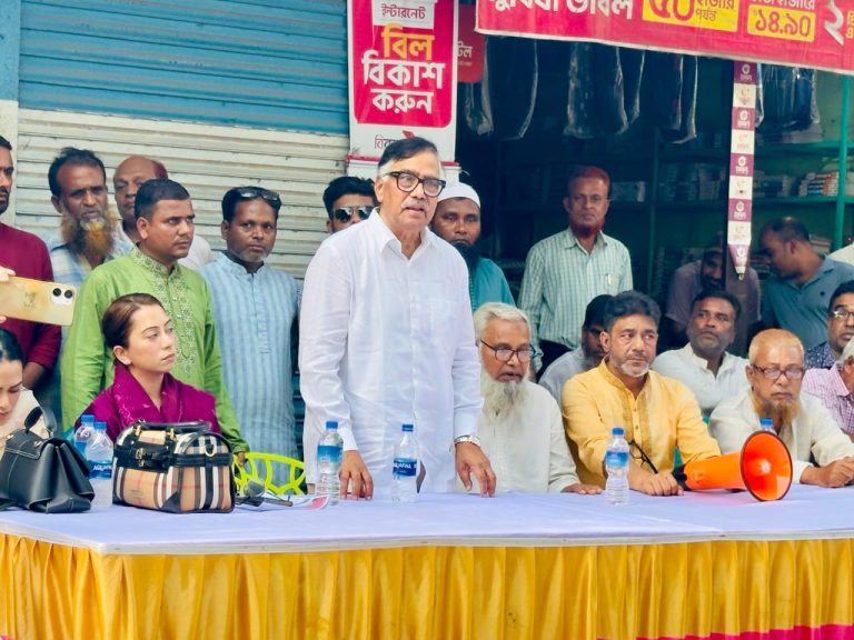 নাগরপুরে সাবেক মন্ত্রী নুর মোহাম্মদ খানের পথসভা ও গণসংযোগ