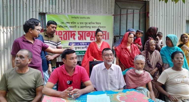 বকশীগঞ্জে জীবনের নিরাপত্তা ও সম্পত্তি রক্ষায় সংবাদ সম্মেলন