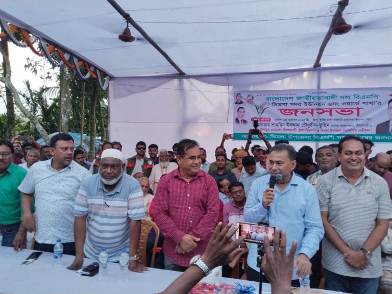 ডিমলায় বিএনপির জনসভা অনুষ্ঠিত