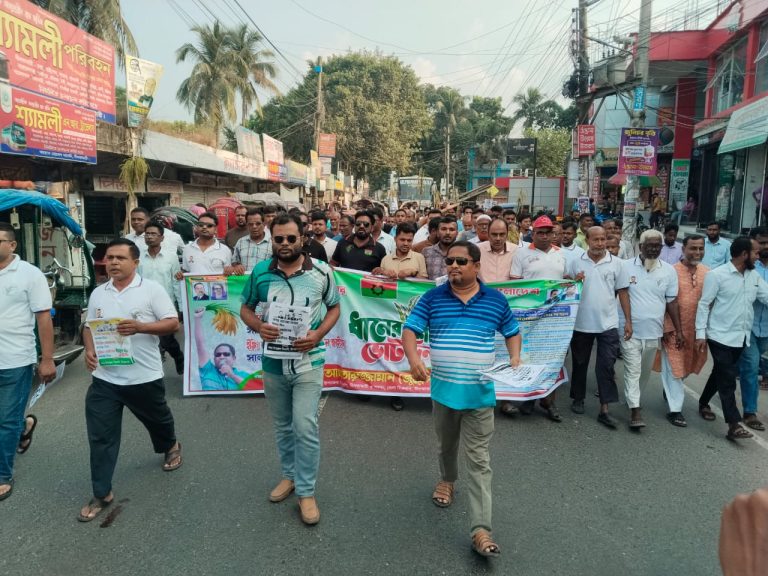 নীলফামারীতে তারেক রহমানের ৩১ দফার লিফলেট বিতরণ