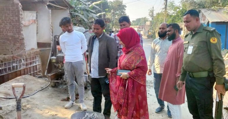 মহেশপুরে উন্নয়ন কাজে ইউএনওর মনিটরিং এলাকাবাসীর সন্তোষ প্রকাশ