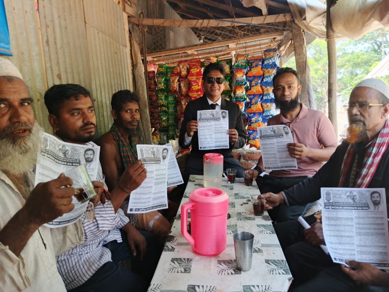 ঝালকাঠিতে লেবার পার্টির প্রার্থী মুস্তাফিজুর রহমান ইরানের পক্ষে প্রচারণা শুরু
