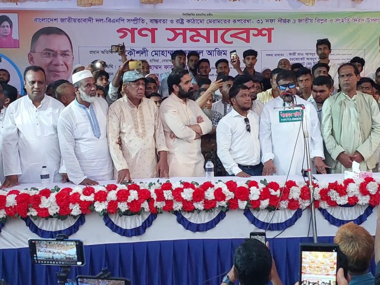 হাতিয়ায় বিএনপির গণসমাবেশে প্রার্থী পরিবর্তনের দাবি