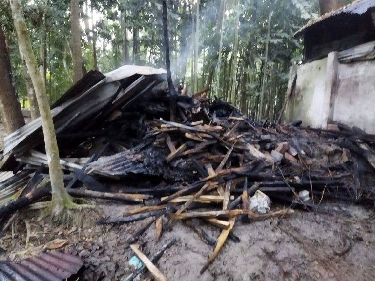 মেহেন্দীগঞ্জে জামায়াত নেতার বাড়িতে দুর্বৃত্তের আগুন, ককটেল বিস্ফোরণ