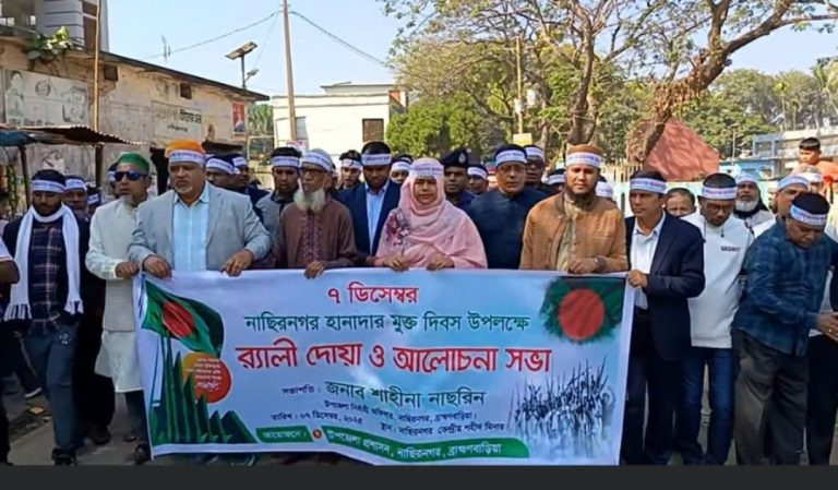 নাসিরনগরে বর্ণাঢ্য আয়োজনে হানাদারমুক্ত দিবস উদযাপন