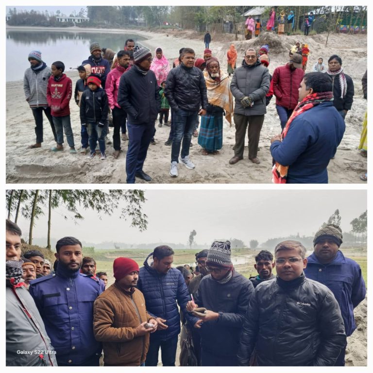 ডিমলায় অবৈধ বালু উত্তোলনে দুইজনকে দেড় লাখ টাকা জরিমানা