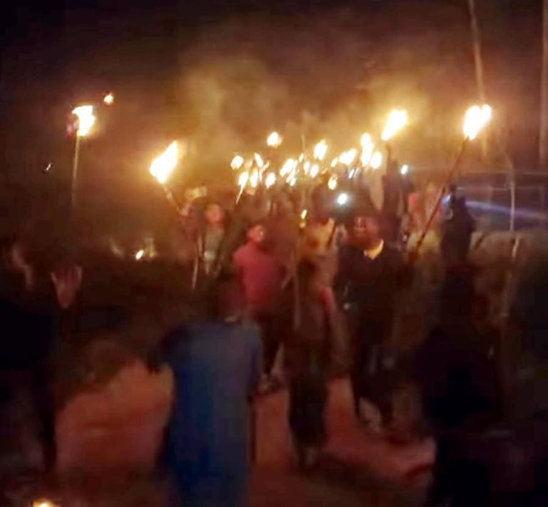 ডিমলায় লুটপাট ভাংচুরের অপরাধ ঢাকতে মশাল মিছিল ও মানববন্ধ