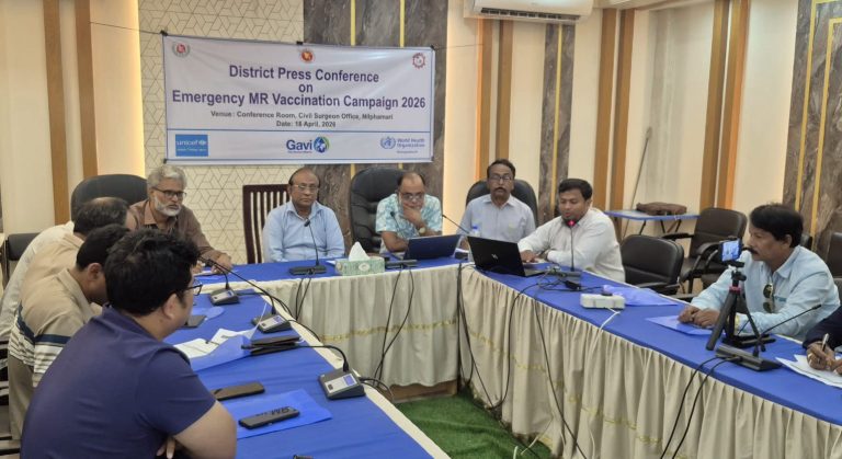 নীলফামারীতে ২ লক্ষাধিক শিশুকে দেওয়া হবে হামের টিকা