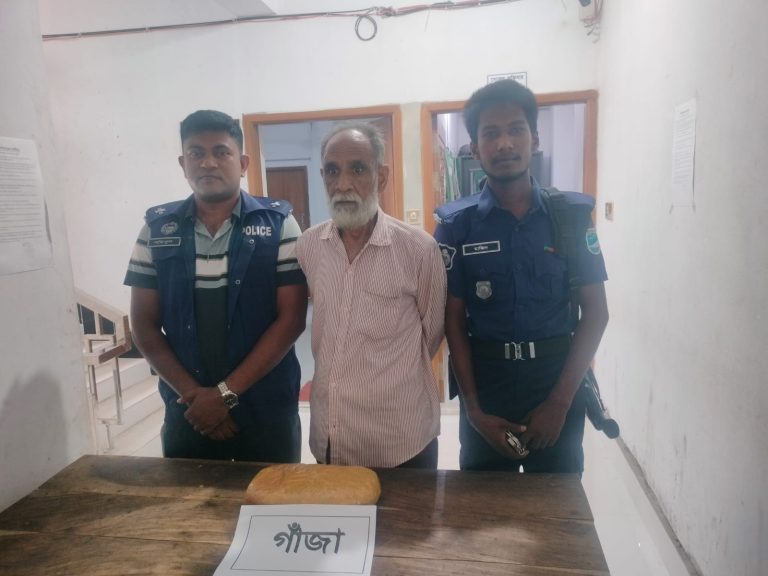 মেঘনা টোল প্লাজা এলাকায় ১ কেজি গাঁজাসহ এক ব্যক্তি গ্রেফতার