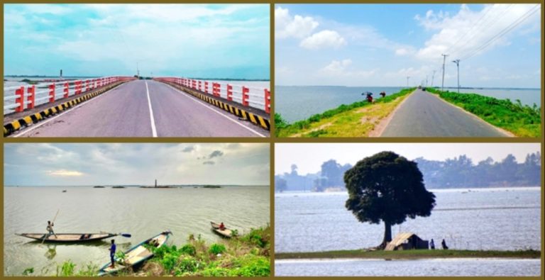নাসিরনগর-ধরন্তি মেদির হাওরে দর্শনার্থীদের উপচে পড়া ভিড়