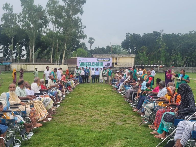 কিশোরগঞ্জে ৫০ প্রতিবন্ধীর মাঝে হুইলচেয়ার বিতরণ, ১০০ চক্ষুরোগীর ছানি অপারেশনের উদ্যোগ