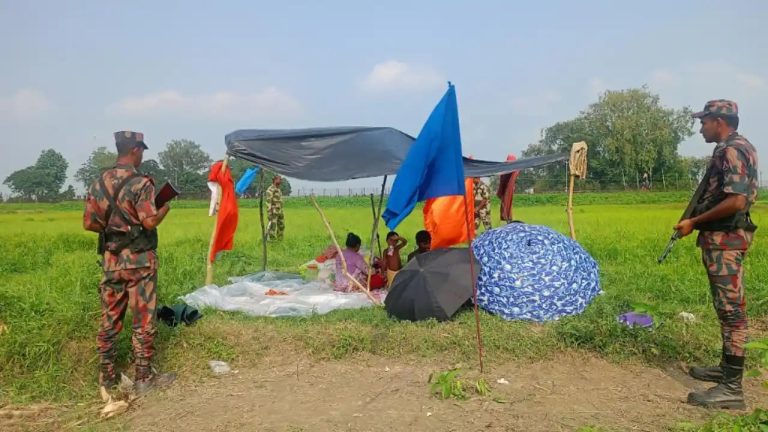 কুড়িগ্রাম সীমান্তের শূন্যরেখা থেকে সরিয়ে নেওয়ার পর নিরাপদ আশ্রয়ে বেলাল-সুমি দম্পতি