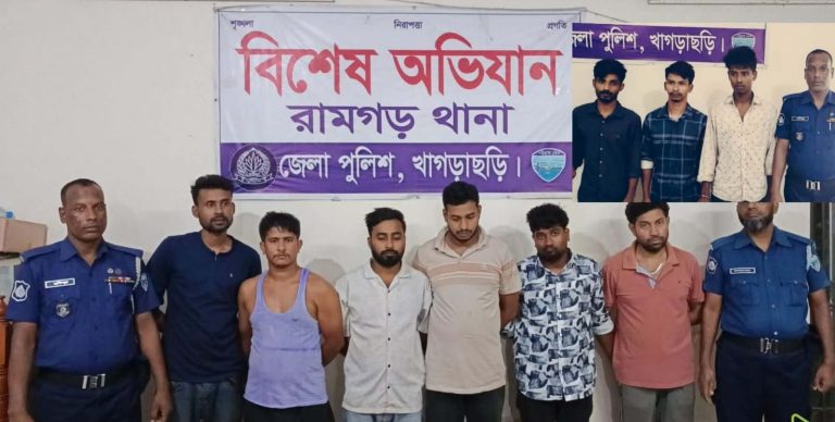 রামগড়ে মাদক সেবনের অভিযোগে ৯ জন আটক, পুলিশের অভিযান অব্যাহত